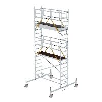 Gördülő állványzat SG 0,75 x 2,45 m alvázgerendákkal Platformmagasság 4,66 m