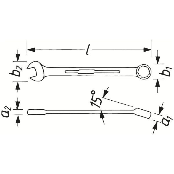 Ring-Maulschlüssel SW 70 mm Aussen Doppelsechskant