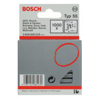 Smalrygget hæfteklamme type 55, 6 x 1,08 x 18 mm, pakke a 1000 stk.