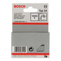 Fladtrådshæfte type 54, 12,9 x 1,25 x 8 mm, pakke a 1000 stk.