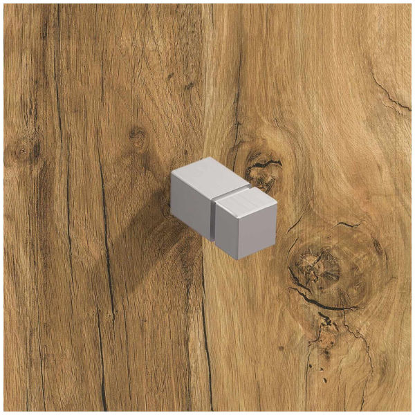 Hettich Bouton Arnum Acier inoxydable brossé 10x25 mm