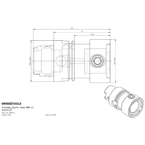 Master Shank HSK A 40 / MBM 42
