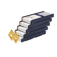 Inserto DCMT per lavorazioni medie 50 pezzi, HB7035-2, Dimensione: 070204