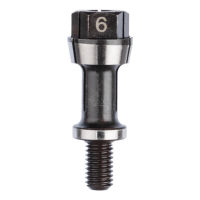 Upínací kleština s upínací maticí, 6 mm, pro přímé brusky Bosch, vhodné pro GGS 16