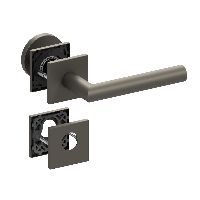 Qolibri Pullbloc® ultra Wechselgarnitur 1106 Quadratrosetten Titan satin