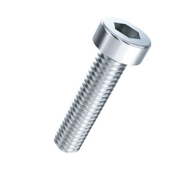 Cylinder screws hexagon socket low head DIN 7984-08.8 zinc plated blue