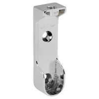 Support pour tube d&#39;armoire ovale chromé latéral/sous rayon