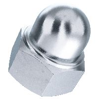 Sechskant-Hutmuttern mit Klemmteil DIN 986-6 znb