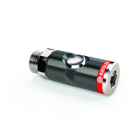 Safety coupling with external thread, aluminium