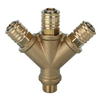 Distributor with 3 couplings