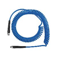 Spiralrør, skruekobling, drejelig, vævforstærket, PU, G1/4, Ø10x6, 5, 3 m