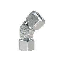 Engang. 45°-tilslutningsskrue M12x1, 5 indvendigt rør-AØ 6, galvaniseret stål