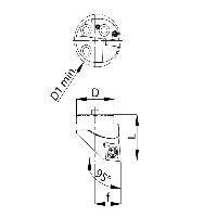 Vyměnitelná řezací hlava Ø 25 – SCLCR – CC..09 T3..vpravo / f=17 / 95°