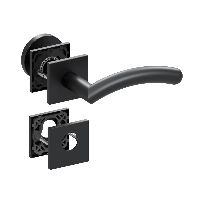 Qolibri Pullbloc® ultra Wechselgarnitur 1084 Quadratrosetten Black satin