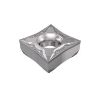 QCMT 09T302-PF IC908 Positive 80°-Wendeschneidplatte mit 4 Schneidkanten und 7° Freiwinkel mit Spanformer zum Schlichten