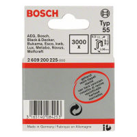 Smalrygget hæfteklamme type 55, resinbelagt 6 x 1,08 x 16 mm, pakke a 3000 stk.