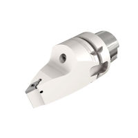 HSK A63WH-SVVNN-J12F Porte-plaquettes avec attachement interchangeable cône-face HSK et angle d'attaque à 72.5° accueillant des plaquettes négatives rhombiques à 35°