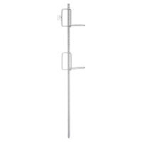 Barrier slat holder with point