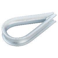 Drahtseilkauschen DIN 65457 galvanisch verzinkt