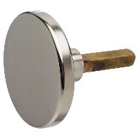 MEGA rotary knob Ø55mm height 25mm mandrel 7x35mm nickel-plated