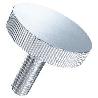 Knurled screws DIN 653-A galvanized steel blue