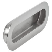 Shell handle Marisa matt brushed stainless steel