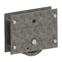 webi Schiebetorrolle 144 feuerverzinkt mit 2 seitl. Platten