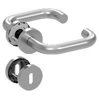 scoop Slidebloc light Drückergarnitur 1104 U-Form mit Rosetten