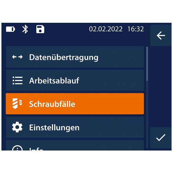 Elektronischer Drehmoment-/ Drehwinkelschlüssel HCT, maximales Drehmoment: 200N·m