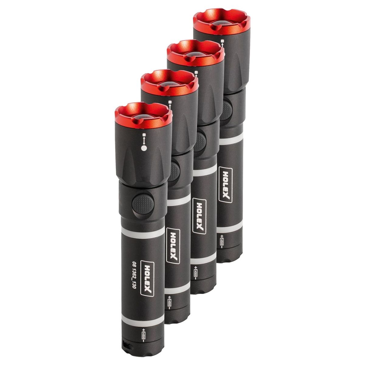 Vorteilspack LED Taschenlampe mit Akku HOLEX