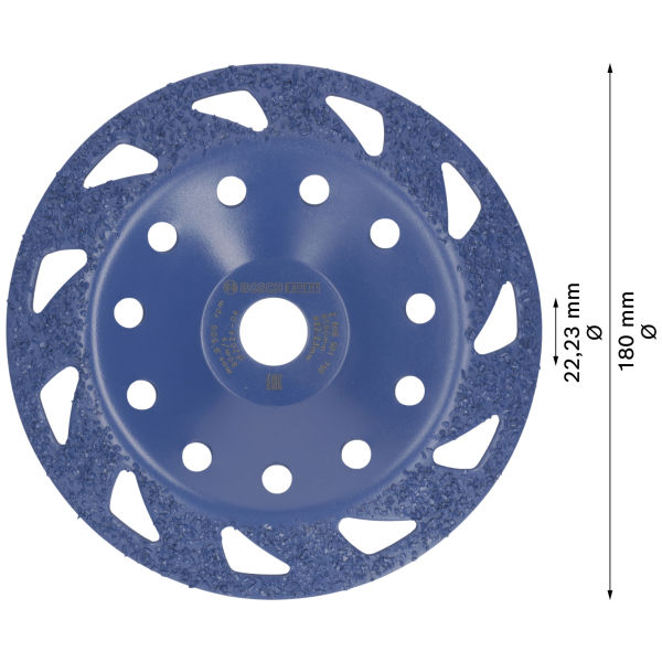 BOSCH EXP MMCarbTopfs. 180x22.23mm,med,schr.