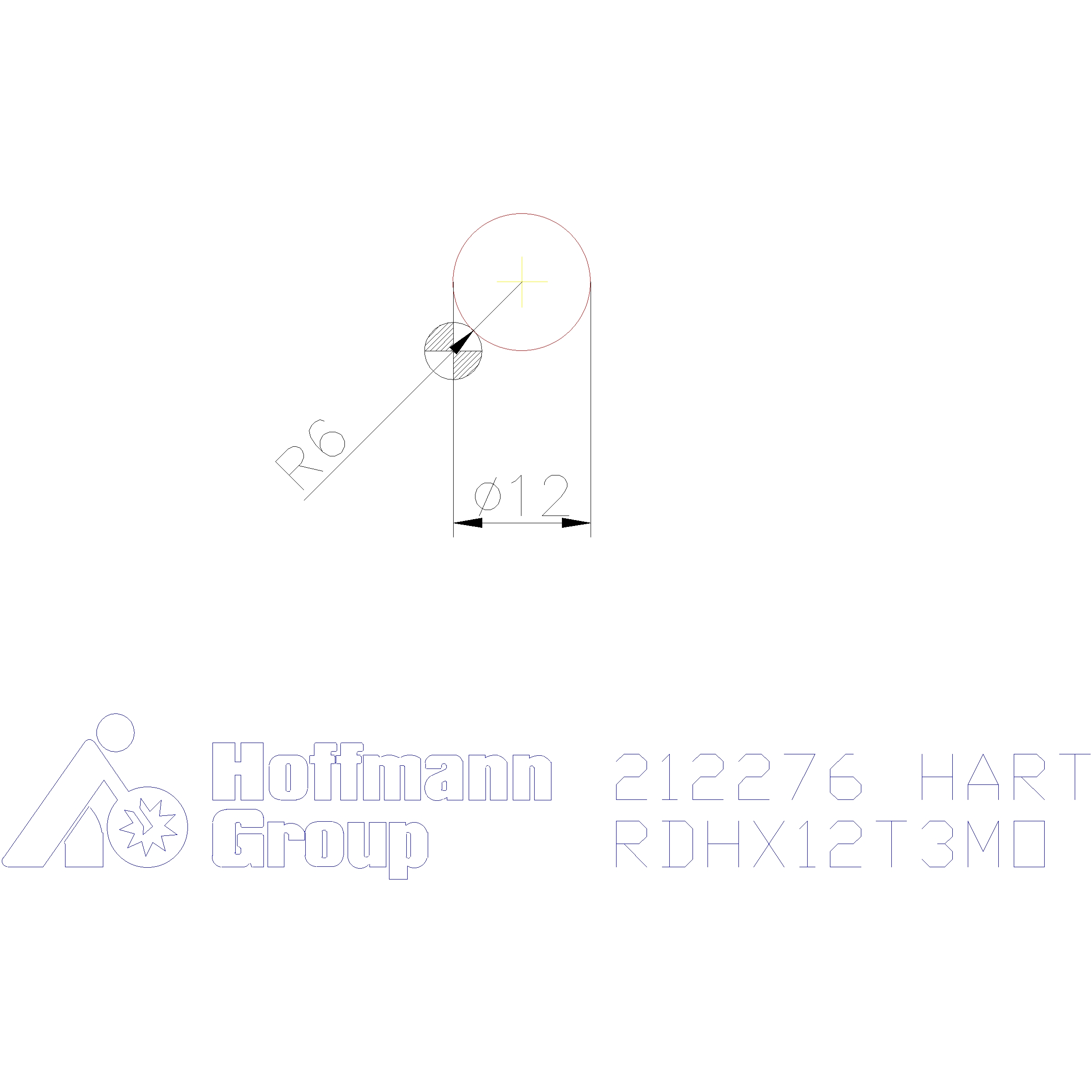 Indexable insert for milling RDHW 12T3 MOTN, for copy and face milling cutters, HB7210