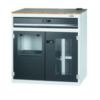 Postes de travail informatiques avec volet d'imprimante