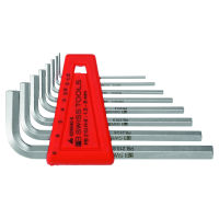 Set di chiavi maschio esagonali piegate esecuzione cromata