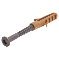 Fussleistenschrauben T15 mit Nylondübel brüniert