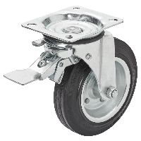 MAPO Container swivel pulley 441I.8 with brakes + screw-on plate