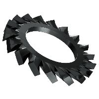 Fächerscheiben aussengezahnt DIN 6798 Form A-Federstahl schwarz