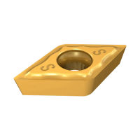 DCGT 070204-F1M-12P IC1008 Rhombische, positive 55°-Wendeschneidplatten mit 7°Freiwinkel, für Semi-Finish und Finish auf weichen Materialien und exotischen Legierungen