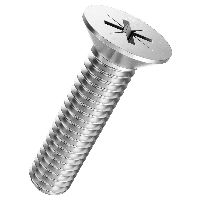 Thread-rolling countersunk screws KS Z DIN 7500M-A2