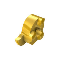 GIQR 11-2.00-R100 IC528 Einseitige Präzisions-Schneideinsätze (Vollradius) zum Innen-Einstechen und -Formdrehen