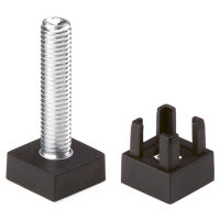 Hettich Stellfuss verstellbar mit Steckgewinde Cadro sw