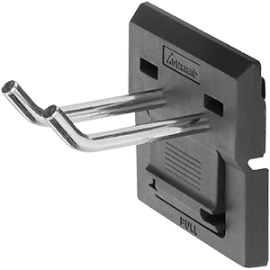 Crochets et supports pour panneaux perforés