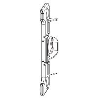maco press lock concealed ES sash part