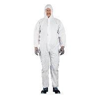 Protective overalls type 5/6 white / blue