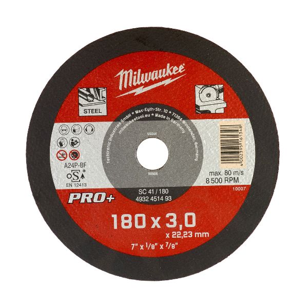 MILW. disque coupe métal PRO+ SC41 180 mm