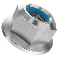 Dadi esagonali con flangia e inserto in poliammide DIN 6926-inossidabile A2