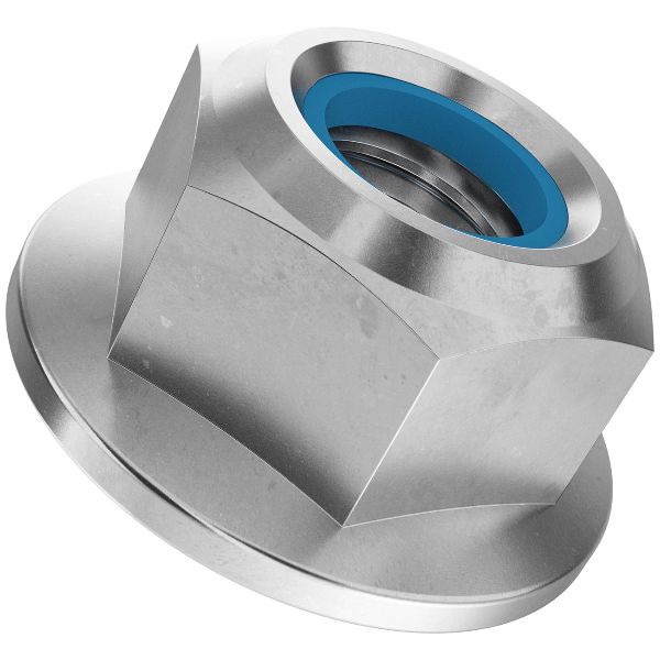 Écrous hexagonaux à embase et insert en polyamide DIN 6926-inoxydable A4