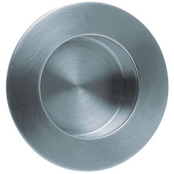 scoop Schiebtürmuschelgriff rund Ø 84 mm Edelstahl matt