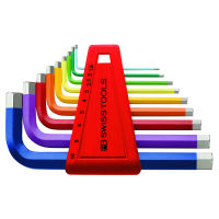 Hajlított hatszögkulcs készlet porszórt bevonattal, Kulcsok száma: 9