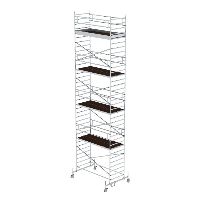 Rollgerüst 1,35 x 3,0 m z voznim nosilcem in dvojno ploščadjo Višina ploščadi 9,70 m